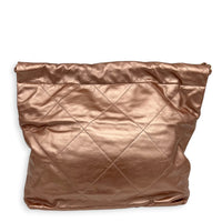 22 Tote Shoulder Bag Small Metallic Pink in Metallic, Gold hardware
