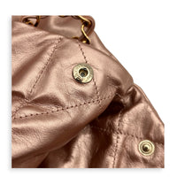22 Tote Shoulder Bag Small Metallic Pink in Metallic, Gold hardware