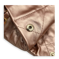 22 Tote Shoulder Bag Small Metallic Pink in Metallic, Gold hardware