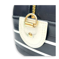 Lady D-Vibe Bowling Top Handle Bag Black in Calfskin, Silver hardware