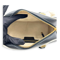 Lady D-Vibe Bowling Top Handle Bag Black in Calfskin, Silver hardware