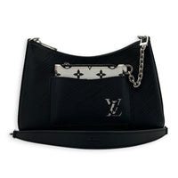 Marelle Shoulder Bag Black in Epi Leather, Silver hardware