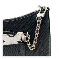 Marelle Shoulder Bag Black in Epi Leather, Silver hardware