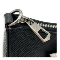Marelle Shoulder Bag Black in Epi Leather, Silver hardware