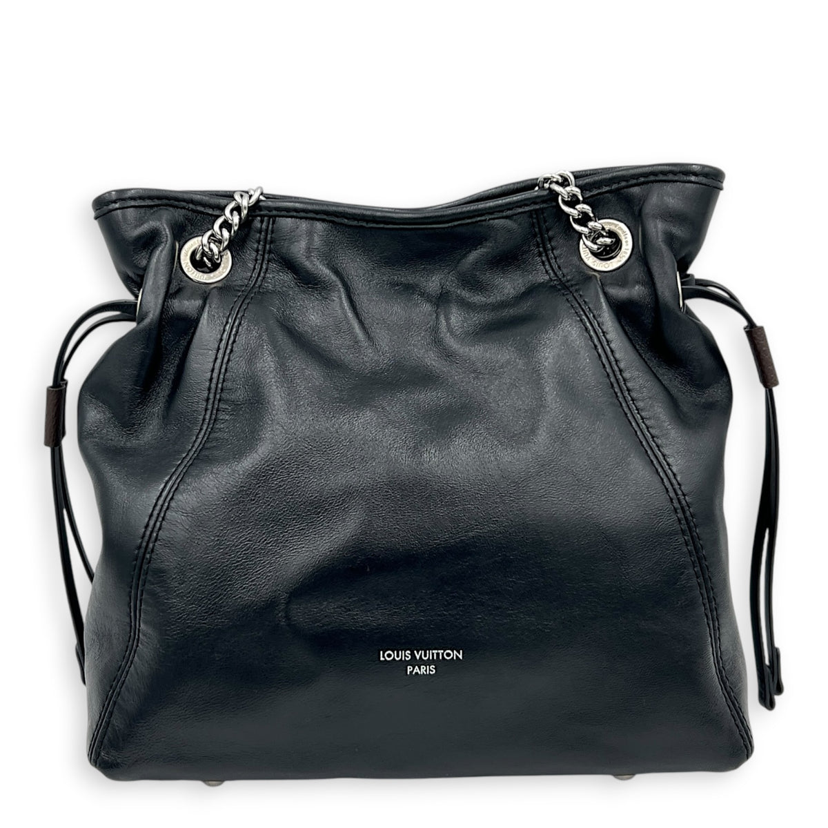 Off Duty Vibe Backpack Black in Calfskin, Silver hardware