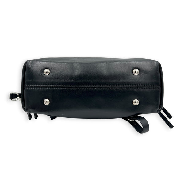 Off Duty Vibe Backpack Black in Calfskin, Silver hardware