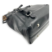 Off Duty Vibe Backpack Black in Calfskin, Silver hardware
