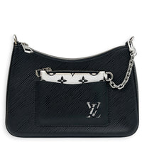 Marelle Shoulder Bag Black in Epi Leather, Silver hardware