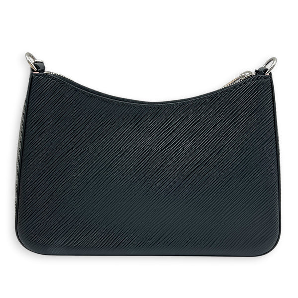 Marelle Shoulder Bag Black in Epi Leather, Silver hardware