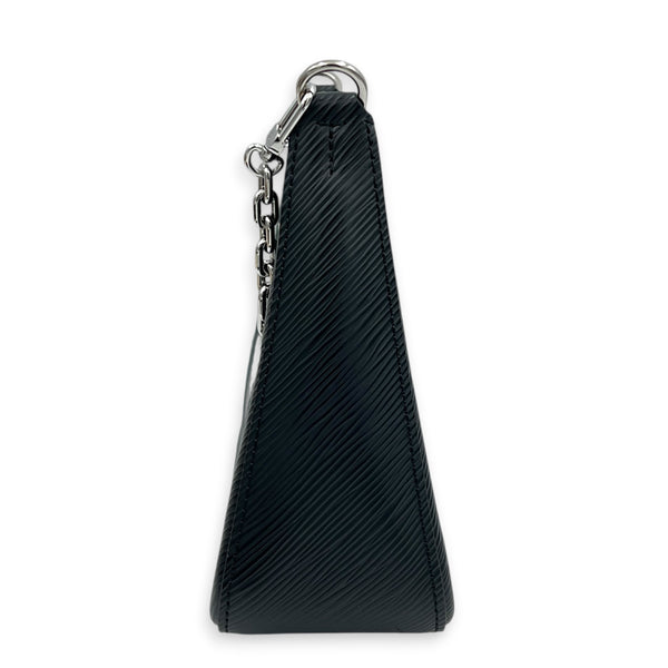 Marelle Shoulder Bag Black in Epi Leather, Silver hardware