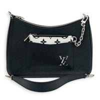 Marelle Shoulder Bag Black in Epi Leather, Silver hardware