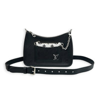 Marelle Shoulder Bag Black in Epi Leather, Silver hardware