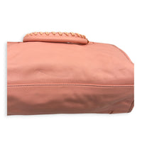 City Shoulder Bag Pink in Calfskin, Gold hardware