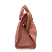 City Shoulder Bag Pink in Calfskin, Gold hardware