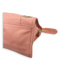 City Shoulder Bag Pink in Calfskin, Gold hardware