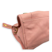 City Shoulder Bag Pink in Calfskin, Gold hardware