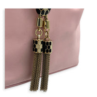 Serpenti Forever Bucket Bag Pink in Calfskin, Gold hardware