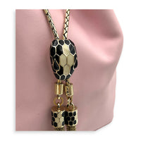 Serpenti Forever Bucket Bag Pink in Calfskin, Gold hardware