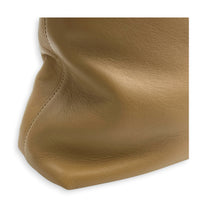 Interlocking G Beige Top Handle Bag in Calfskin, Gold hardware