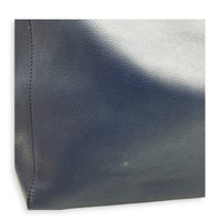 Anagram Blue Tote Bag in Calfskin, Silver hardware