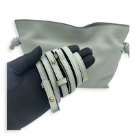 Flamenco Green Crossbody Bag in Nappa Leather