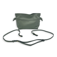 Flamenco Green Crossbody Bag in Nappa Leather