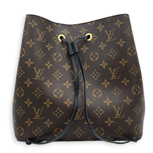 NeoNoe Bucket Bag MM Monogram in Monogram Coated Canvas, Gold hardware
