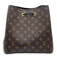 NeoNoe Bucket Bag MM Monogram in Monogram Coated Canvas, Gold hardware