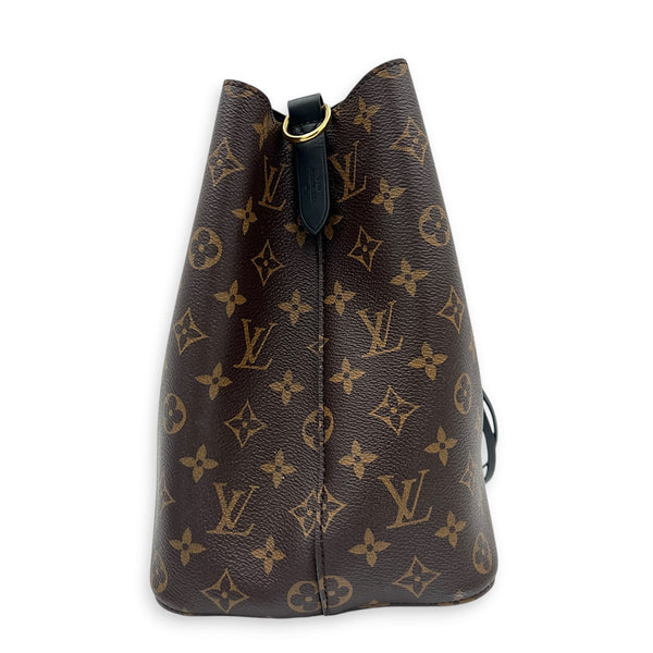 NeoNoe Bucket Bag MM Monogram in Monogram Coated Canvas, Gold hardware