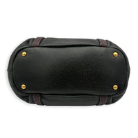 Cervo Antik Green Top Handle Bag in Nappa Leather, Gold hardware