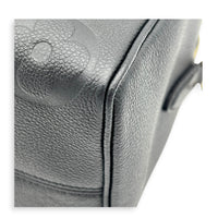 Speedy Bandouliere 25 Black Top Handle Bag in Monogram Empreinte Leather, Gold hardware