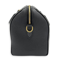 Speedy Bandouliere 25 Black Top Handle Bag in Monogram Empreinte Leather, Gold hardware
