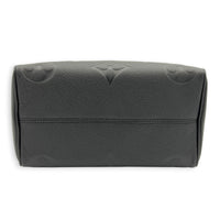 Speedy Bandouliere 25 Black Top Handle Bag in Monogram Empreinte Leather, Gold hardware