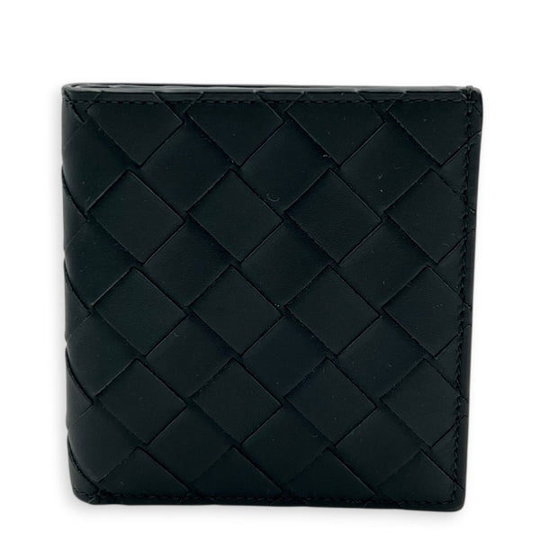 Intrecciato Black Wallet in Calfskin