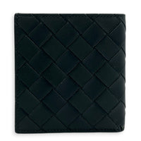 Intrecciato Black Wallet in Calfskin