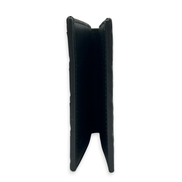 Intrecciato Black Wallet in Calfskin