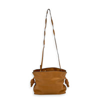 Flamenco Tan Shoulder Bag in Nappa Leather, Gold hardware