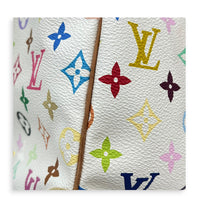 Speedy Top Handle Bag 30 Multicolor White in Coated Canvas, Gold hardware