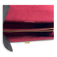 Victoire Burgundy Shoulder Bag in Monogram Coated Canvas, Gold hardware