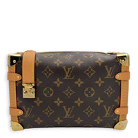 Side Trunk MM Monogram Crossbody Bag in Monogram Coated Canvas, Gold hardware