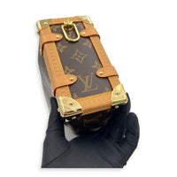 Side Trunk MM Monogram Crossbody Bag in Monogram Coated Canvas, Gold hardware