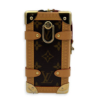 Side Trunk MM Monogram Crossbody Bag in Monogram Coated Canvas, Gold hardware