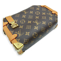 Side Trunk MM Monogram Crossbody Bag in Monogram Coated Canvas, Gold hardware