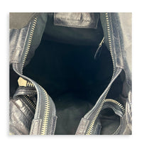 Vero Giant Stud Black Top Handle Bag in Calfskin,  hardware
