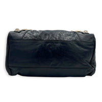 Vero Giant Stud Black Top Handle Bag in Calfskin,  hardware