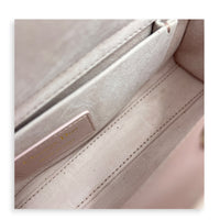 Lady D-Joy Small Pink Top Handle Bag in Lambskin, Gold hardware
