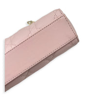 Lady D-Joy Small Pink Top Handle Bag in Lambskin, Gold hardware