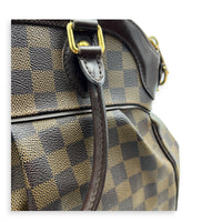 Trevi Brown Top Handle Bag in, Gold hardware