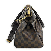 Trevi Brown Top Handle Bag in, Gold hardware