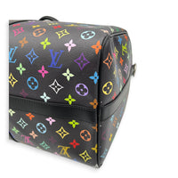 Keepall Duffle Bag 5- Black Multicolor x Takashi Murakami in Coated Canvas, Silver hardware